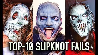 TOP 10 SLIPKNOT FAILS ON STAGE [upl. by Dnaletak]