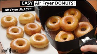 EASY Air Fryer DONUTS Better than Krispy Kreme 🔥 The Best Glazed Air Fryer Donuts Recipe [upl. by Aryc]