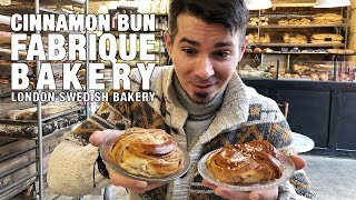 Cinnamon Bun at FABRIQUE Bakery  Swedish Bakery London [upl. by Htebasyle]