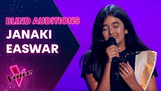 The Blind Auditions Janaki Easwar sings Lovely by Billie Eilish [upl. by Adnahsor]