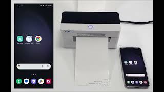 D463B Android Printer connect to WiFi and PDF print example [upl. by Ignacio158]