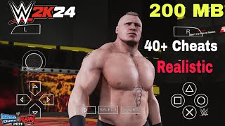 2K24 Most Realistic Graphics Patch Of wwe 2K24 For SmackDown Vs Raw 2011 PPSSPP By PSP Gamer [upl. by Nuhsal163]