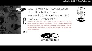 Loleatta Holloway  Love Sensation DMC Remix by Cardboard Box October 1989 [upl. by Gina436]