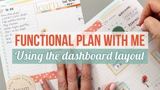 Functional Plan With Me Decorating amp Writing in my Dashboard Happy Planner Inspired by a Patron [upl. by Whitcomb597]