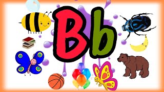 Words Start with Letter B  B letter objects  Lett B b learnalphabet abc4kids [upl. by Tim]