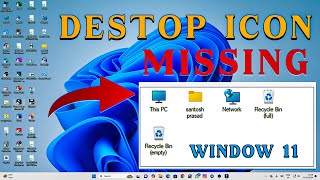 FIX Windows 11 Desktop Icons in 30 Minutes or Less Desktop Icons Missing On Windows 11 Fix 2025 [upl. by Calderon]