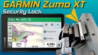 Garmin Zumo XT Security Lock from Moto Pumps  Cruisemans Reviews [upl. by Butch]