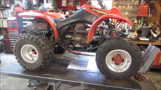 honda atv cracked engine case and carb fix [upl. by Giacopo]