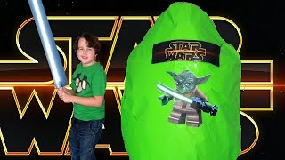 jouet amp oeuf surprise STAR WARS 7 GIANT SURPRISE EGGS FOR KIDS [upl. by Ylsel575]