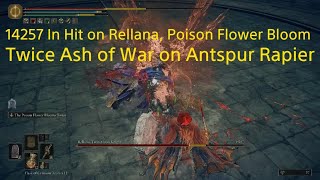 Antspur Rapier With Poison Flower Blooms Twice Vs Rellana  14257 In One Hit NG1 [upl. by Nofets]