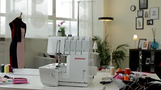 BERNINA overlockerserger L 450 first steps stitching preparation [upl. by Maude]