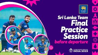 Sri Lankas Intensive Training Sessions Leading up to the ICC Mens Cricket World Cup [upl. by Notwen]