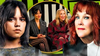 Jenna Ortega amp Catherine OHara Reveal The quotChildlike Excitementquot Of Beetlejuice Beetlejuice Set [upl. by Idmann754]