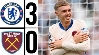 Highlights  Chelsea vs West Ham 30  premier league 2025 cole palmer Goal nicolas jackson Goal [upl. by Abbi]