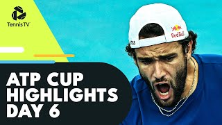 Medvedev Berrettini Zverev amp AugerAliassime Aim For SemiFinals  ATP Cup 2022 Day 6 Highlights [upl. by Monreal709]