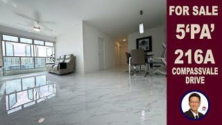 SALE Sengkang 5PA Blk 216A Compassvale Drive by Property Agent S K Yeo ERA [upl. by Eidderf]