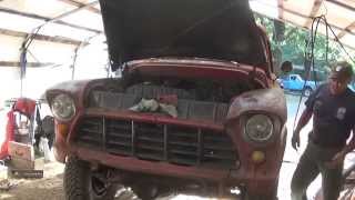 Crusty Truck Disassembly 3 1957 Chevy half ton Napco 4x4 [upl. by Laddie4]