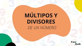 Múltiplos y divisores de un número [upl. by Nakashima825]