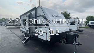 2021 KODIAK ULTRA LITE 201QB  AWESOME LIGHTWEIGHT COUPLES CAMPER WALK AROUND BED ALL ELECTRIC JACKS [upl. by Gad]