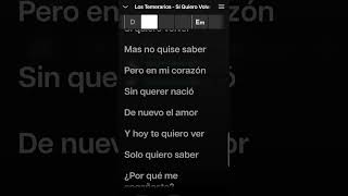 Los Temerarios  Si Quiero Volver Karaoke Desvocalizado [upl. by Ataynek]