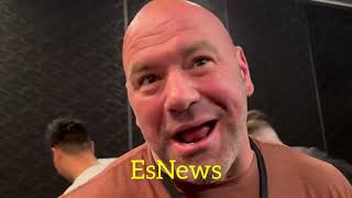 Dana White on Canelo Bivol rematch and meets manny Pacquiao son [upl. by Ahsemik]