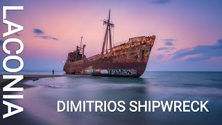 Dimitrios Shipwreck – Laconia  Greece 4K [upl. by Lucian]