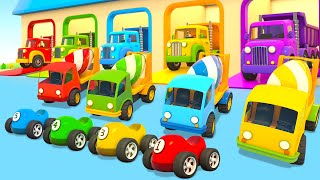 Car cartoons full episodes amp Street vehicles Helper cars for kids amp Leo the Truck cartoon for kids [upl. by Eilahs86]