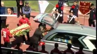 FUNERALI PIERMARIO MOROSINI STADIO LIVORNO ULTIMO SALUTO [upl. by Allistir]