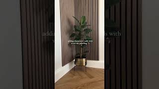 Quick DIY wood panelling transformation IG athomewithhandiy wallpaneling interiordesign [upl. by Sarah]