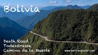 Bolivia Camino de la Muerte Death Road Todesstrasse by Bike [upl. by Weylin]