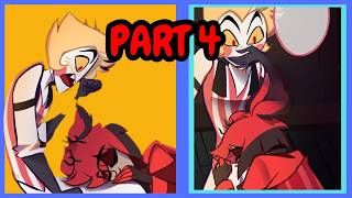 Sitting on Lap Leads to Kisses PART 4 Alastor and Lucifer Hazbin HotelHelluva Boss • COMIC DUB [upl. by Kihtrak]