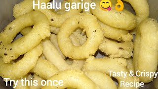 haalu garige 😋haalu garige recipe in kannadagarigecrispy amp tasty [upl. by Malynda]