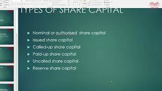 Company Law  Meaning and Types of Share Capital [upl. by Yenruoj736]