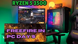 Ryzen 5 3500 Free Fire Gameplay ryzen 5 3500 free fire playing first day 28 game [upl. by Nyasuh982]