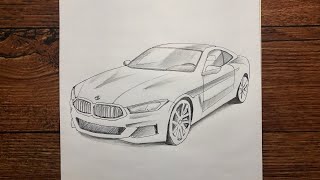 How to draw a Bmw  Bmw Drawing step by step [upl. by Rhyner]