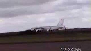 RC B52 takeoff flight and crash [upl. by Adnovoj]