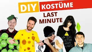 DIY 5 Last Minute Kostüme zum Selbermachen [upl. by Eatton861]