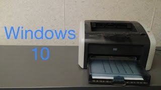 How to Install a HP Laserjet 1012 in Windows 10 Unsupported Personality PCL mentioned [upl. by Friedly241]