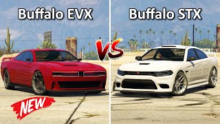 Buffalo STX Vs Buffalo EVX  Which is Best GTA online San Andreas Mercenaries Update [upl. by Patten]