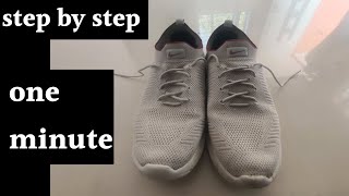 double hole shoe laces  double hole shoes lacing step by step  shoes ki less kaise bandhe  easy [upl. by Bracci]