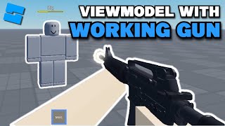 How To Make a WORKING GUN With a VIEWMODEL  Roblox Studio Tutorials [upl. by Eannej]