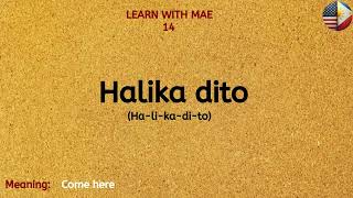 PART 60 25 MUSTKNOW Tagalog Phrases  Learn Tagalog with Mae ENGLISH  TAGALOG VOCABULARY [upl. by Papst]