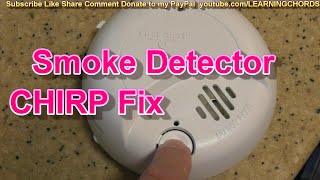 First Alert Smoke Detector CHIRP Sound HOW TO RESET FIX SOLVED 2023 [upl. by Rufe306]