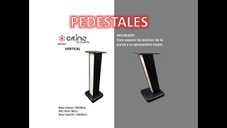 Pedestales para bookshelfs de CRINO AUDIOPHILE [upl. by Pattison]