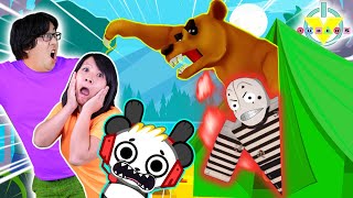 RYAN’S FAVORITE ROBLOX CAMPING GAMES Roblox Spooky Camping [upl. by Burdelle]