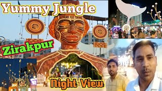 The Yummy Jungle Zirakpur Amazing Night Life  Food Court  Zirakpur Airport Road [upl. by Welby]