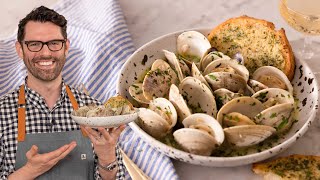 Amazing Champagne Butter Clams Recipe [upl. by Aluino]