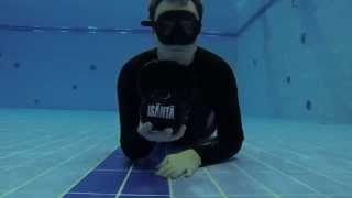 Freediving training in swimming pool part 1 [upl. by Ydospahr189]