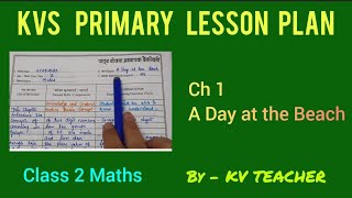 KVS PRIMARY LESSON PLAN  A Day at the Beach  Class 2  JOYFUL MATHEMATICS  NEW NCERT [upl. by Scoville]