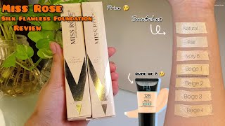 Miss Rose SILK FLAWLESS FOUNDATION Honest Review  Worth The Hype 🤔 Perfect for Asian skin [upl. by Ahsikyt]